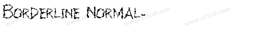 Borderline Normal字体转换